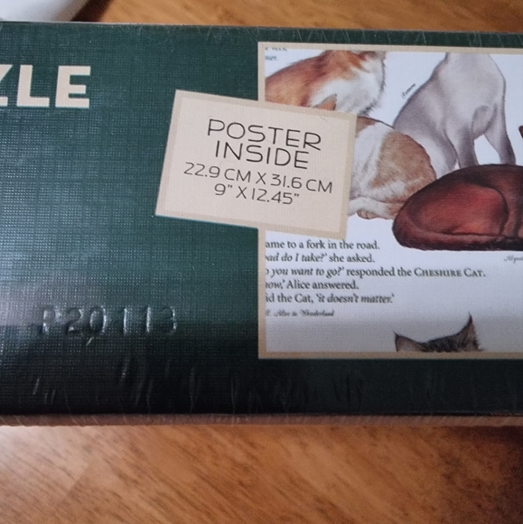 🆕 Cobble Hill "Cat Quotes" Cat Puzzle With Poster Inside - Picture 6 of 6